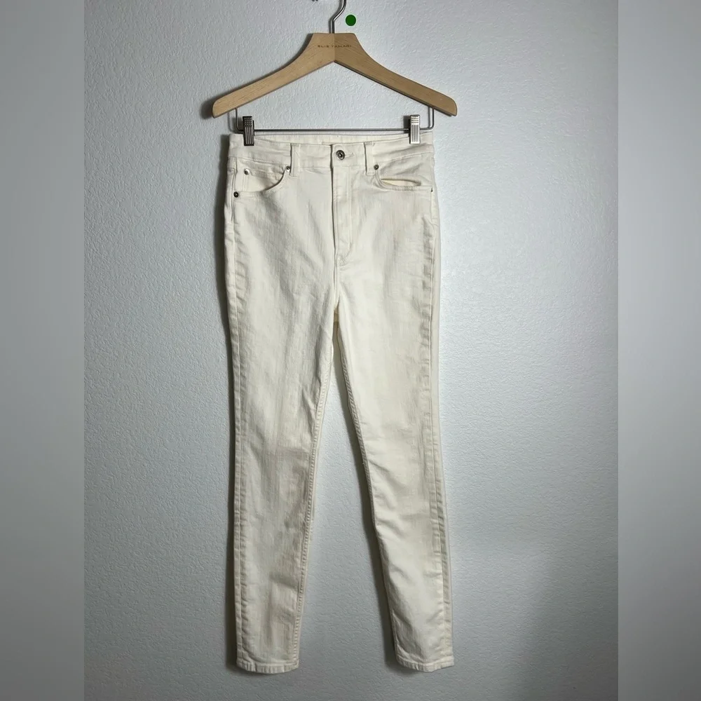 Studio R330 white skinny jeans high rise 28